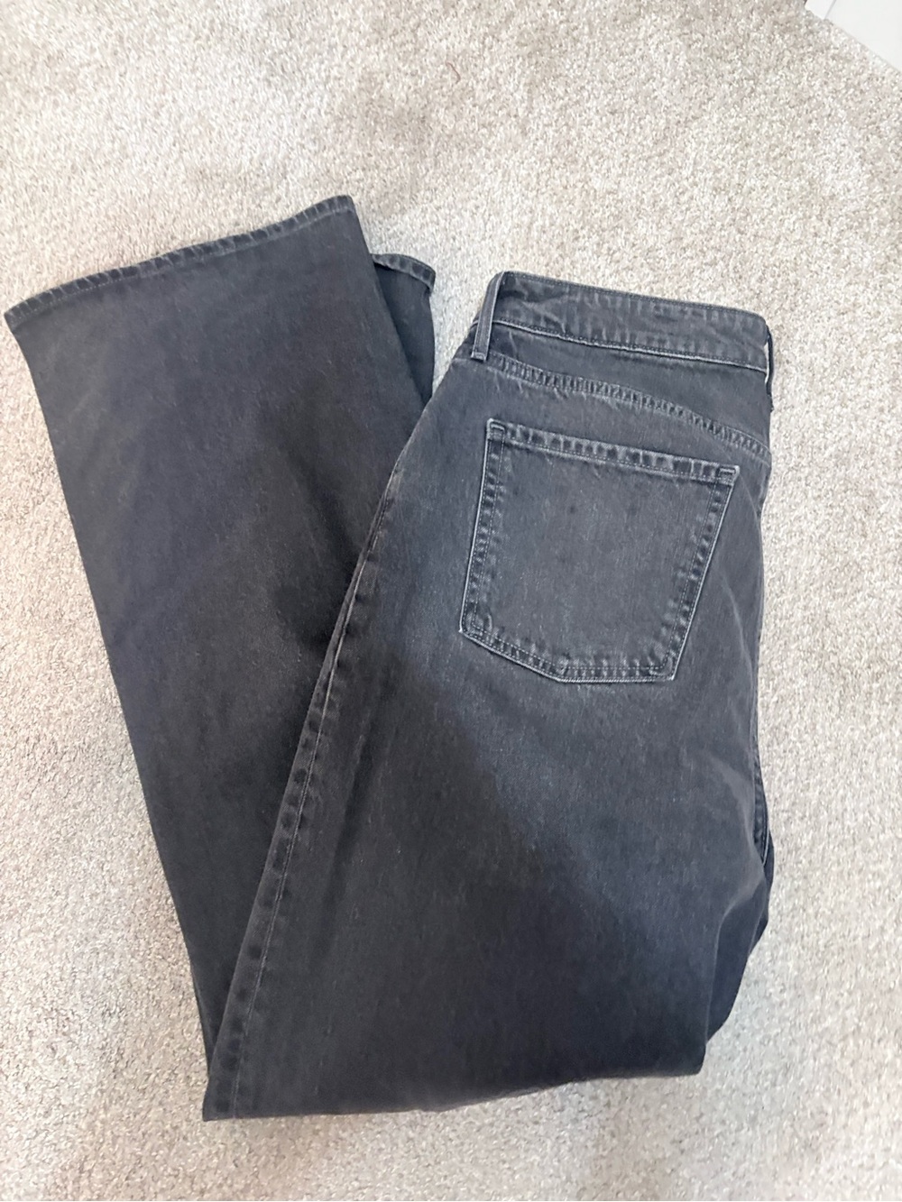 Old Navy Women’s Extra High Rise Wide leg Black Denim Jeans 12T